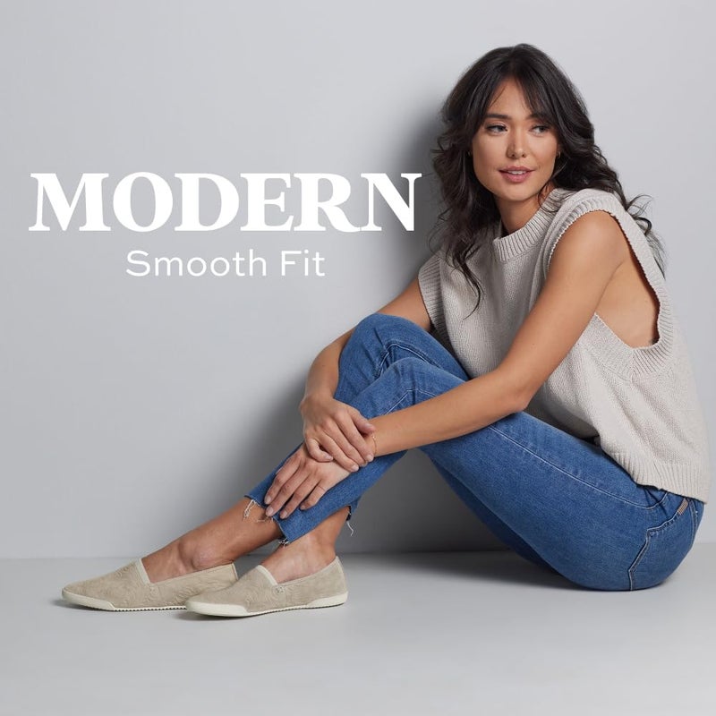 Frye Melanie Slip On Shoes for Women Crafted from Premium Leather with White Rubber Toe Bumpers and Soles, Leather Lining, and Removable Footbeds â€“ 1 Â¼â€ Outsole, Cognac - 7 M - Image 2